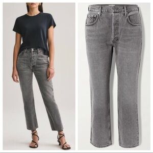AGOLDE Ripley Cropped Straight Fit Highwaist Jeans Size 26
